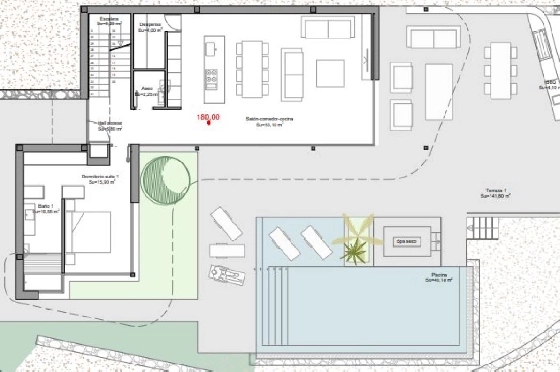 Villa in Benitachell(Cumbre del Sol) zu verkaufen, Wohnfläche 387 m², Klimaanlage, Grundstück 877 m², 4 Schlafzimmer, 4 Badezimmer, ref.: BP-4043BELL-19