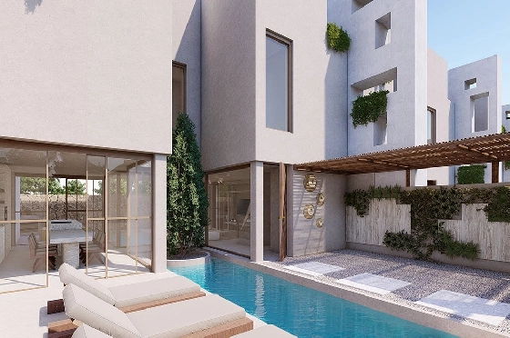 Reihenhaus in Formentera del Segura zu verkaufen, Wohnfläche 217 m², Zustand Erstbezug, Klimaanlage, Grundstück 175 m², 3 Schlafzimmer, 2 Badezimmer, Pool, ref.: HA-FRN-131-R01-2