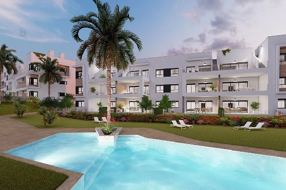 Etagen Apartment in Pilar de la Horadada zu verkaufen, Wohnfläche 124 m², Zustand Erstbezug, 3 Schlafzimmer, 2 Badezimmer, Pool, ref.: HA-PIN-102-A05-2