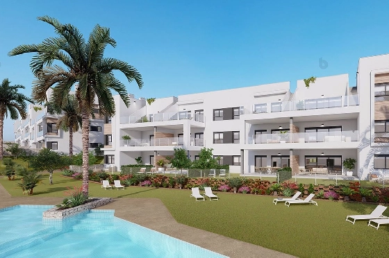 Etagen Apartment in Pilar de la Horadada zu verkaufen, Wohnfläche 124 m², Zustand Erstbezug, 3 Schlafzimmer, 2 Badezimmer, Pool, ref.: HA-PIN-102-A05-3