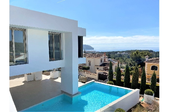 Villa in Moraira zu verkaufen, Wohnfläche 410 m², Baujahr 2014, Zustand gepflegt, + Fussbodenheizung, Klimaanlage, Grundstück 1150 m², 4 Schlafzimmer, 4 Badezimmer, Pool, ref.: AS-2422-38