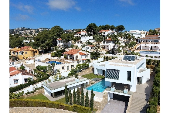 Villa in Moraira zu verkaufen, Wohnfläche 410 m², Baujahr 2014, Zustand gepflegt, + Fussbodenheizung, Klimaanlage, Grundstück 1150 m², 4 Schlafzimmer, 4 Badezimmer, Pool, ref.: AS-2422-42