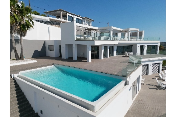 Villa in Moraira(Moraira) zu verkaufen, Wohnfläche 400 m², Baujahr 2014, Zustand neuwertig, + Fussbodenheizung, Klimaanlage, Grundstück 850 m², 4 Schlafzimmer, 4 Badezimmer, Pool, ref.: AS-2522-1