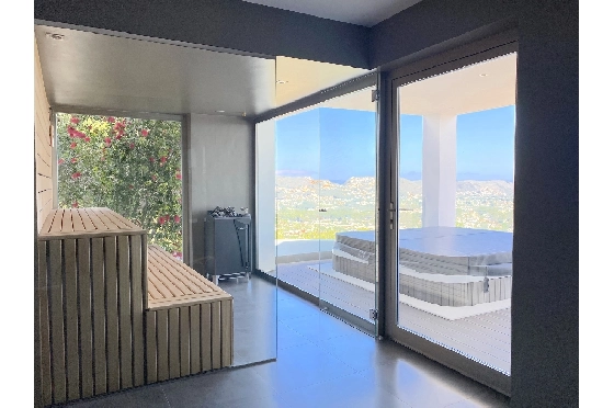 Villa in Moraira(Moraira) zu verkaufen, Wohnfläche 400 m², Baujahr 2014, Zustand neuwertig, + Fussbodenheizung, Klimaanlage, Grundstück 850 m², 4 Schlafzimmer, 4 Badezimmer, Pool, ref.: AS-2522-15