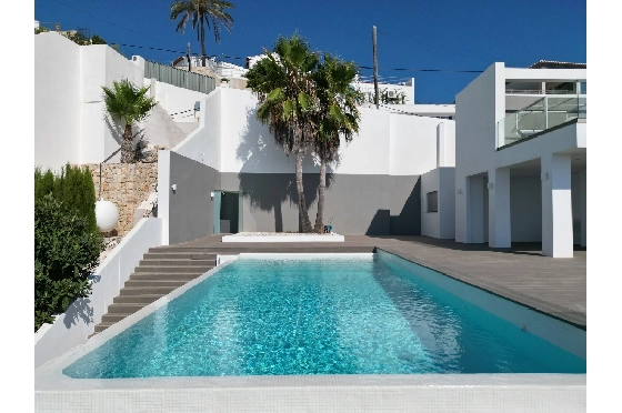 Villa in Moraira(Moraira) zu verkaufen, Wohnfläche 400 m², Baujahr 2014, Zustand neuwertig, + Fussbodenheizung, Klimaanlage, Grundstück 850 m², 4 Schlafzimmer, 4 Badezimmer, Pool, ref.: AS-2522-4