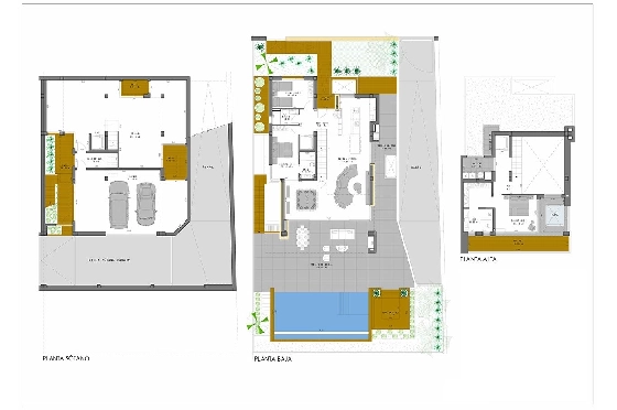 Villa in Algorfa zu verkaufen, Wohnfläche 399 m², Zustand Erstbezug, + fussboden, Klimaanlage, Grundstück 469 m², 3 Schlafzimmer, 3 Badezimmer, Pool, ref.: HA-ARN-111-E02-11