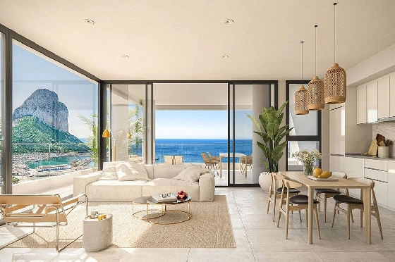 Etagen Apartment in Calpe zu verkaufen, Wohnfläche 119 m², Zustand Erstbezug, Klimaanlage, 3 Schlafzimmer, 2 Badezimmer, Pool, ref.: HA-CAN-130-A03-1