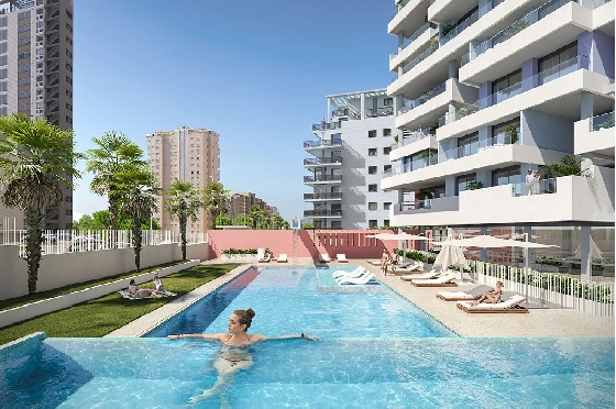 Etagen Apartment in Calpe zu verkaufen, Wohnfläche 119 m², Zustand Erstbezug, Klimaanlage, 3 Schlafzimmer, 2 Badezimmer, Pool, ref.: HA-CAN-130-A03-3