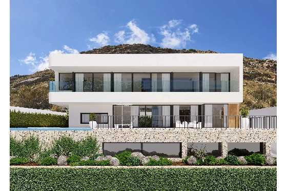 Villa in Finestrat zu verkaufen, Wohnfläche 346 m², Baujahr 2019, + Fussbodenheizung, Klimaanlage, Grundstück 743 m², 5 Schlafzimmer, 6 Badezimmer, Pool, ref.: NL-NLD1113-2