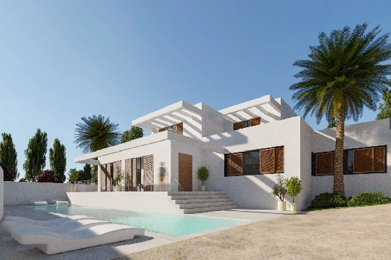 Villa in Moraira zu verkaufen, Wohnfläche 298 m², + Fussbodenheizung, Klimaanlage, Grundstück 811 m², 4 Schlafzimmer, 4 Badezimmer, Pool, ref.: NL-NLD1218-2