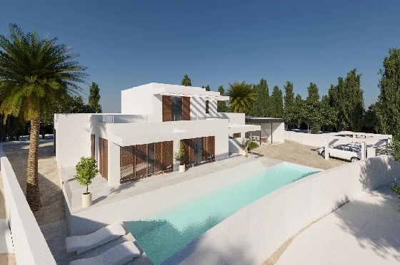 Villa in Moraira zu verkaufen, Wohnfläche 298 m², + Fussbodenheizung, Klimaanlage, Grundstück 811 m², 4 Schlafzimmer, 4 Badezimmer, Pool, ref.: NL-NLD1218-3