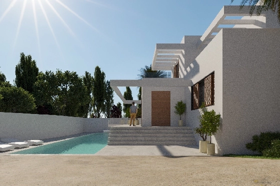 Villa in Moraira zu verkaufen, Wohnfläche 298 m², + Fussbodenheizung, Klimaanlage, Grundstück 811 m², 4 Schlafzimmer, 4 Badezimmer, Pool, ref.: NL-NLD1218-7