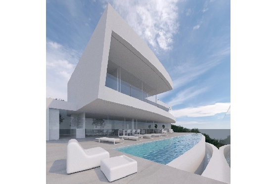 Villa in Moraira zu verkaufen, Wohnfläche 600 m², Baujahr 2022, + Fussbodenheizung, Klimaanlage, Grundstück 1237 m², 4 Schlafzimmer, 4 Badezimmer, Pool, ref.: NL-NLD1219-1