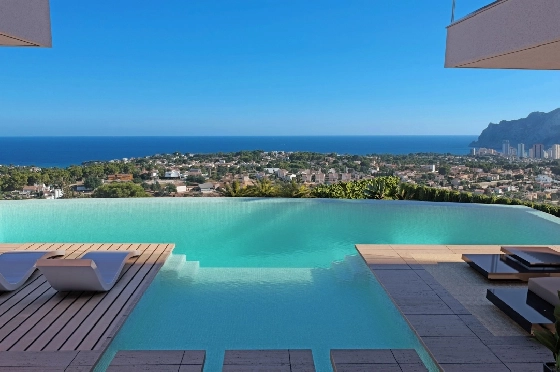 Villa in Calpe zu verkaufen, Wohnfläche 735 m², Baujahr 2022, + Fussbodenheizung, Klimaanlage, Grundstück 1271 m², 5 Schlafzimmer, 7 Badezimmer, Pool, ref.: NL-NLD1298-4