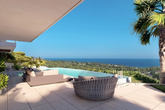 Villa in Calpe zu verkaufen, Wohnfläche 735 m², Baujahr 2022, + Fussbodenheizung, Klimaanlage, Grundstück 1271 m², 5 Schlafzimmer, 7 Badezimmer, Pool, ref.: NL-NLD1298-5