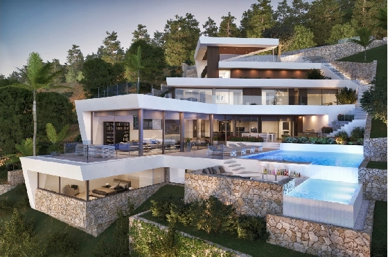 Villa in Javea zu verkaufen, Wohnfläche 650 m², + Zentralheizung, Klimaanlage, Grundstück 1400 m², 4 Schlafzimmer, 5 Badezimmer, Pool, ref.: NL-NLD1305-2