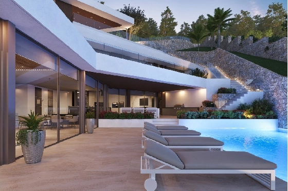 Villa in Javea zu verkaufen, Wohnfläche 650 m², + Zentralheizung, Klimaanlage, Grundstück 1400 m², 4 Schlafzimmer, 5 Badezimmer, Pool, ref.: NL-NLD1305-3