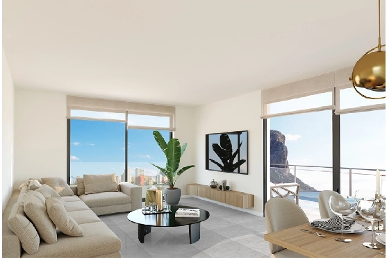 Apartment in Calpe zu verkaufen, Wohnfläche 140 m², Baujahr 2019, + Fussbodenheizung, Klimaanlage, 1 Schlafzimmer, 1 Badezimmer, Pool, ref.: NL-NLD1311-1