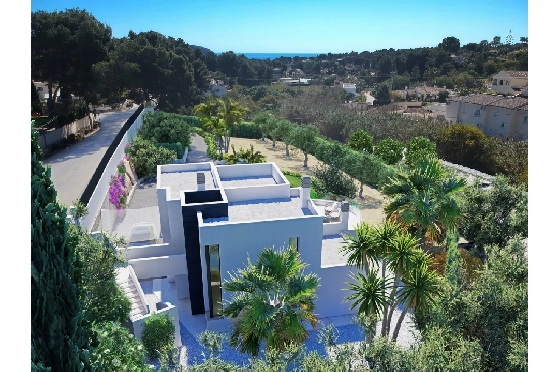 Villa in Moraira zu verkaufen, Wohnfläche 509 m², Baujahr 2022, + Zentralheizung, Klimaanlage, Grundstück 1450 m², 3 Schlafzimmer, 4 Badezimmer, Pool, ref.: NL-NLD1314-3