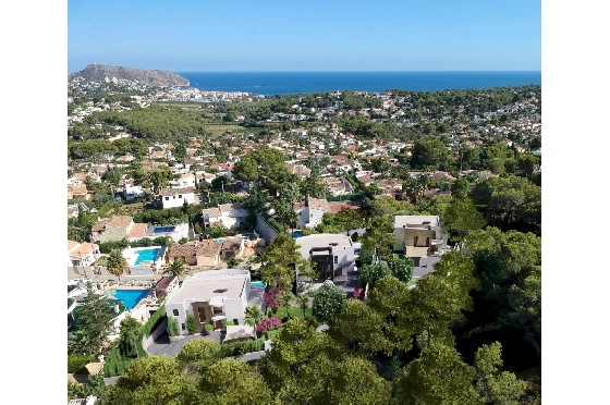 Villa in Moraira zu verkaufen, Baujahr 2022, + Fussbodenheizung, Klimaanlage, Grundstück 802 m², 4 Schlafzimmer, 4 Badezimmer, Pool, ref.: NL-NLD1360-7