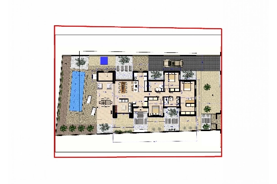 Villa in Alfaz del Pi(Arabi) zu verkaufen, Wohnfläche 240 m², Klimaanlage, Grundstück 510 m², 3 Schlafzimmer, 2 Badezimmer, ref.: BP-3544ALF-15