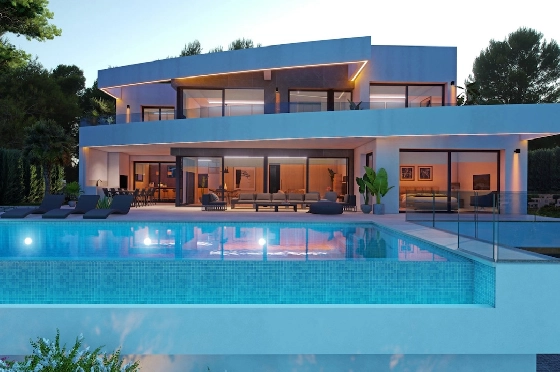 Villa in Moraira zu verkaufen, Wohnfläche 311 m², Klimaanlage, Grundstück 1003 m², 4 Schlafzimmer, 4 Badezimmer, Pool, ref.: CA-H-1535-AMB-2