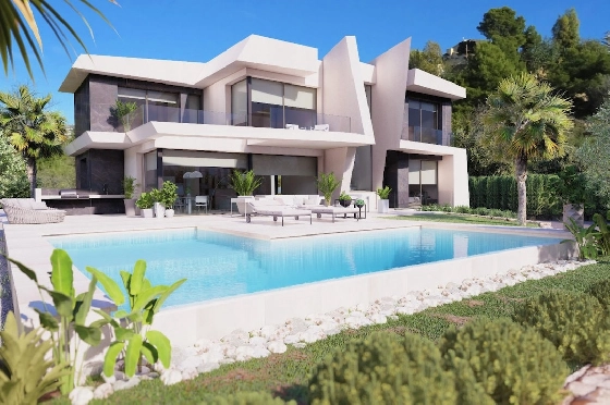 Villa in Calpe zu verkaufen, Wohnfläche 336 m², Klimaanlage, Grundstück 1783 m², 4 Schlafzimmer, 4 Badezimmer, Pool, ref.: CA-H-1538-AMB-1