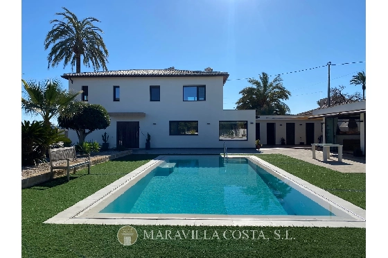 Villa in Javea zu verkaufen, Wohnfläche 220 m², + Fussbodenheizung, Klimaanlage, Grundstück 1583 m², 4 Schlafzimmer, 3 Badezimmer, Pool, ref.: MV-M-2477-1