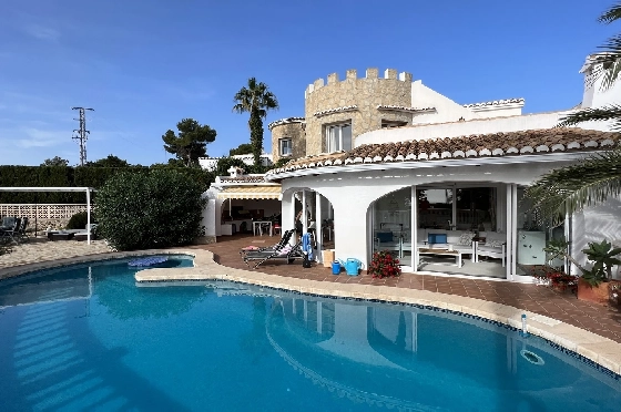 Villa in Javea zu verkaufen, Wohnfläche 180 m², Baujahr 1991, Zustand gepflegt, + Zentralheizung, Klimaanlage, Grundstück 1013 m², 3 Schlafzimmer, 2 Badezimmer, Pool, ref.: AS-4222-27