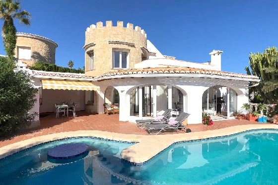 Villa in Javea zu verkaufen, Wohnfläche 180 m², Baujahr 1991, Zustand gepflegt, + Zentralheizung, Klimaanlage, Grundstück 1013 m², 3 Schlafzimmer, 2 Badezimmer, Pool, ref.: AS-4222-3