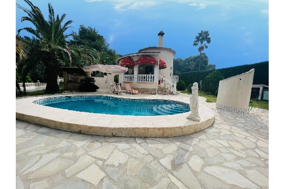 Villa in Denia zur Ferienvermietung, Wohnfläche 105 m², Baujahr 1997, Zustand gepflegt, + KLIMA, Klimaanlage, Grundstück 800 m², 2 Schlafzimmer, 2 Badezimmer, Pool, ref.: T-0622-1