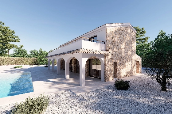 Finca in Benissa(Llenes) zu verkaufen, Wohnfläche 368 m², Baujahr 2023, Klimaanlage, Grundstück 10000 m², 4 Schlafzimmer, 4 Badezimmer, Pool, ref.: BI-BE.F-164-8