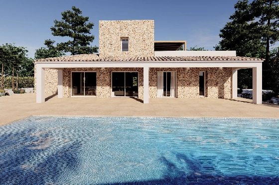 Finca in Benissa(Llenes) zu verkaufen, Wohnfläche 254 m², Baujahr 2023, Klimaanlage, Grundstück 10000 m², 3 Schlafzimmer, 3 Badezimmer, Pool, ref.: BI-BE.F-165-1