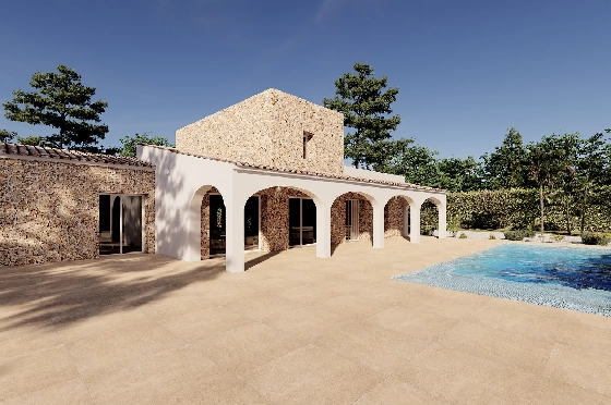 Finca in Benissa(Llenes) zu verkaufen, Wohnfläche 254 m², Baujahr 2023, Klimaanlage, Grundstück 10000 m², 3 Schlafzimmer, 3 Badezimmer, Pool, ref.: BI-BE.F-165-10