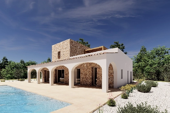 Finca in Benissa(Llenes) zu verkaufen, Wohnfläche 254 m², Baujahr 2023, Klimaanlage, Grundstück 10000 m², 3 Schlafzimmer, 3 Badezimmer, Pool, ref.: BI-BE.F-165-11