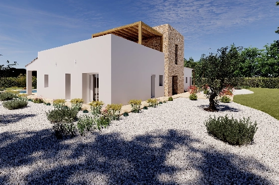 Finca in Benissa(Llenes) zu verkaufen, Wohnfläche 254 m², Baujahr 2023, Klimaanlage, Grundstück 10000 m², 3 Schlafzimmer, 3 Badezimmer, Pool, ref.: BI-BE.F-165-36