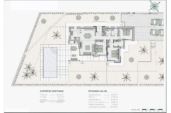 Villa in Benissa zu verkaufen, Wohnfläche 138 m², Klimaanlage, Grundstück 800 m², 3 Schlafzimmer, 2 Badezimmer, Pool, ref.: CA-H-1574-AMB-6