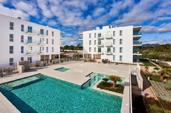 Etagen Apartment in Cala D-Or zu verkaufen, Wohnfläche 79 m², Zustand Erstbezug, Klimaanlage, 2 Schlafzimmer, 2 Badezimmer, Pool, ref.: HA-MLN-424-A02-1