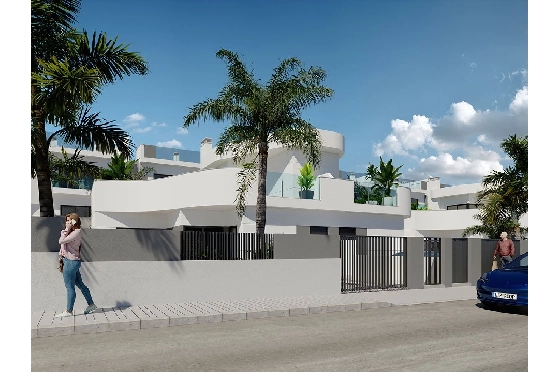 Doppelhaushälfte in Torrevieja zu verkaufen, Wohnfläche 142 m², Zustand Erstbezug, Grundstück 224 m², 3 Schlafzimmer, 2 Badezimmer, Pool, ref.: HA-TON-250-D01-2