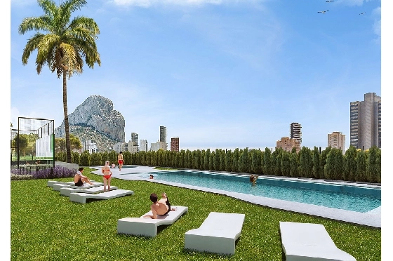 Etagen Apartment in Calpe zu verkaufen, Wohnfläche 145 m², Zustand Erstbezug, Klimaanlage, 3 Schlafzimmer, 2 Badezimmer, Pool, ref.: HA-CAN-140-A01-6