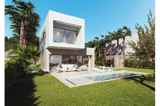 Villa in Orihuela Costa zu verkaufen, Wohnfläche 203 m², Zustand Erstbezug, Klimaanlage, Grundstück 523 m², 3 Schlafzimmer, 2 Badezimmer, Pool, ref.: HA-OCN-146-E01-2