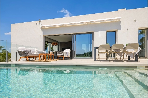 Villa in Orihuela Costa zu verkaufen, Wohnfläche 264 m², Zustand Erstbezug, Klimaanlage, Grundstück 518 m², 3 Schlafzimmer, 3 Badezimmer, Pool, ref.: HA-OCN-146-E02-3