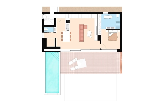 Villa in Rojales zu verkaufen, Wohnfläche 250 m², Zustand Erstbezug, Klimaanlage, Grundstück 390 m², 3 Schlafzimmer, 3 Badezimmer, Pool, ref.: HA-RON-520-E02-13