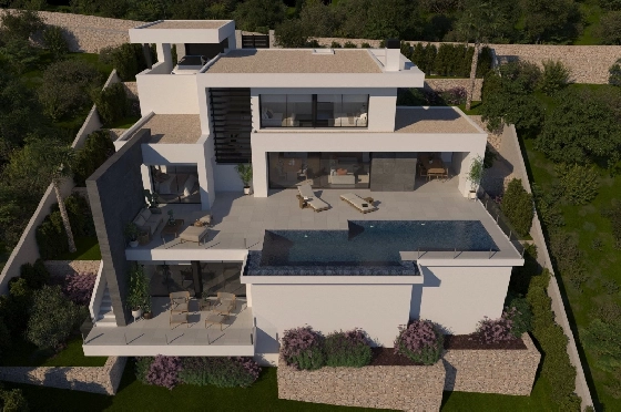 Villa in Cumbre del Sol(Lirios Sunrise) zu verkaufen, Wohnfläche 181 m², Grundstück 824 m², 3 Schlafzimmer, 4 Badezimmer, Pool, ref.: VA-AL030-1