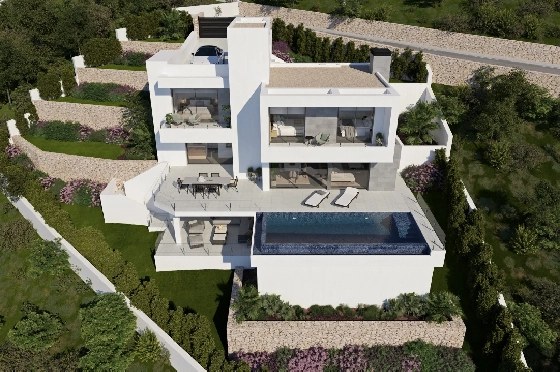 Villa in Cumbre del Sol(Lirios Sunrise) zu verkaufen, Wohnfläche 169 m², Grundstück 805 m², 3 Schlafzimmer, 3 Badezimmer, Pool, ref.: VA-AL031-1