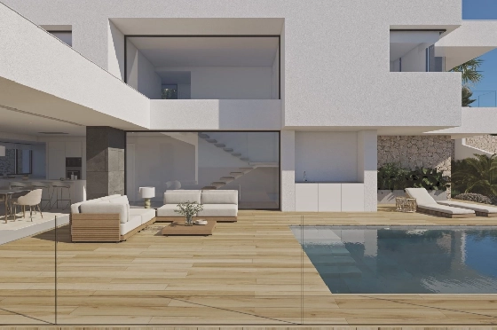 Villa in Cumbre del Sol(Residencial Plus Jazmines) zu verkaufen, Wohnfläche 198 m², Grundstück 807 m², 3 Schlafzimmer, 3 Badezimmer, Pool, ref.: VA-AJ224-2