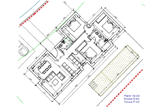 Villa in Pedreguer(Monte Solana) zu verkaufen, Wohnfläche 230 m², Grundstück 719 m², 3 Schlafzimmer, 2 Badezimmer, ref.: BP-3578PED-3