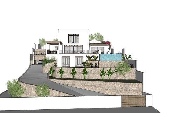 Villa in Moraira(Paichi) zu verkaufen, Klimaanlage, Grundstück 1000 m², 4 Schlafzimmer, 3 Badezimmer, ref.: BP-4216MOR-2