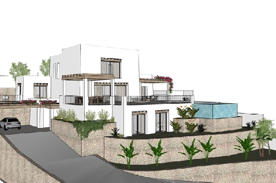 Villa in Moraira(Paichi) zu verkaufen, Klimaanlage, Grundstück 1000 m², 4 Schlafzimmer, 3 Badezimmer, ref.: BP-4216MOR-3