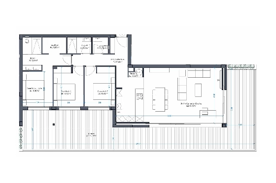 Etagen Apartment in Orihuela Costa zu verkaufen, Wohnfläche 152 m², Zustand Erstbezug, Klimaanlage, 3 Schlafzimmer, 2 Badezimmer, Pool, ref.: HA-OCN-161-A02-6